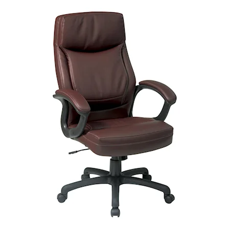 Executive High Back Eco Leather Chair with Locking Tilt Control